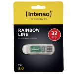 Intenso Rainbow Line - Chiavetta USB - 32 GB - USB 2.0 - trasparente